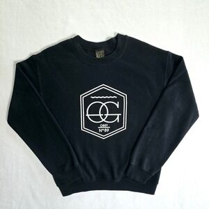 Obey Sweatshirt Pullover Mens Black Crew Neck Long Sleeve Size Small‎
